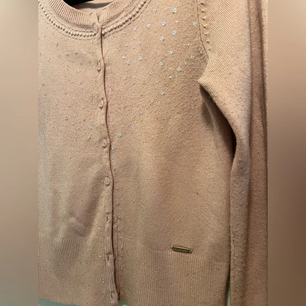 Point Zero Women's Cardigan in Soft Blush Pink with Sparkle detail 💝 - Picture 6 of 8